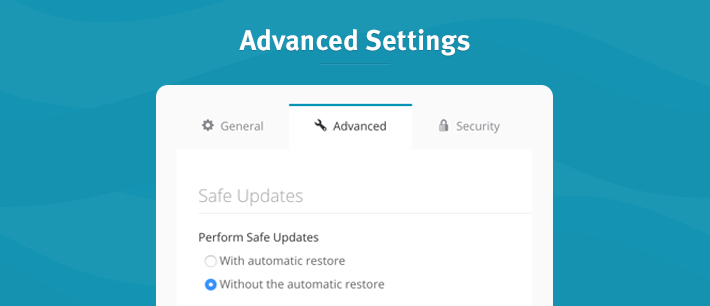 Safe Updates automatic restore
