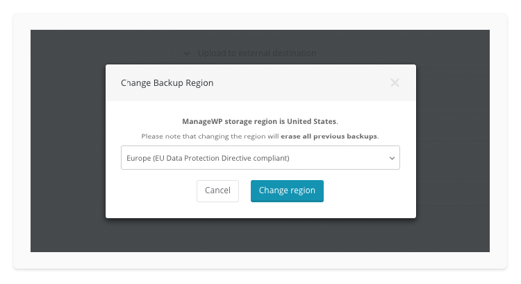 change-backup-region