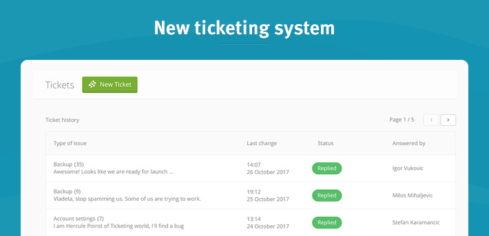 new ticketing system 