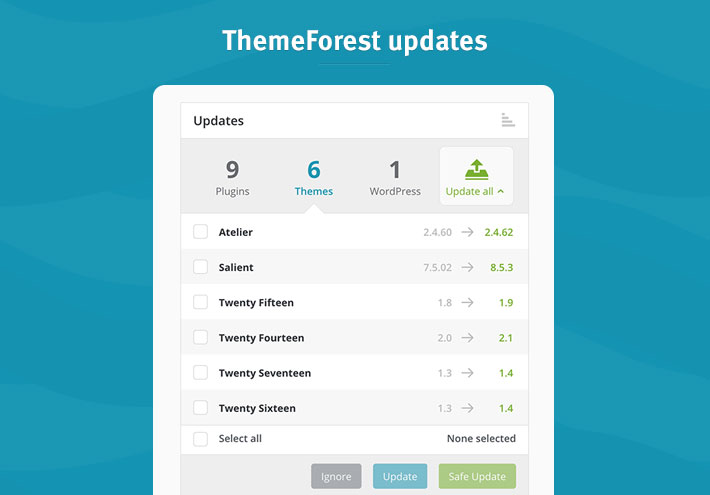 ThemeForest updates