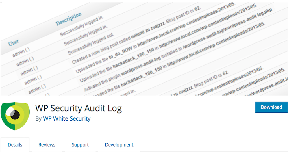 WP Audit Security Log