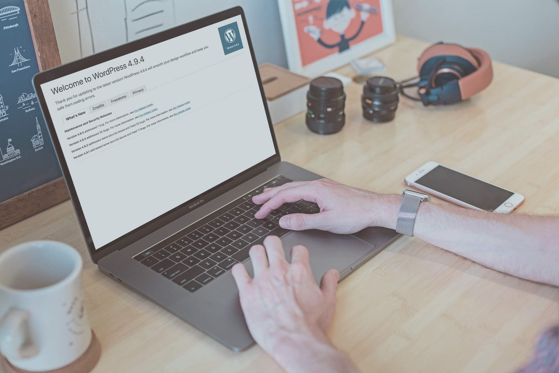 wordpress update