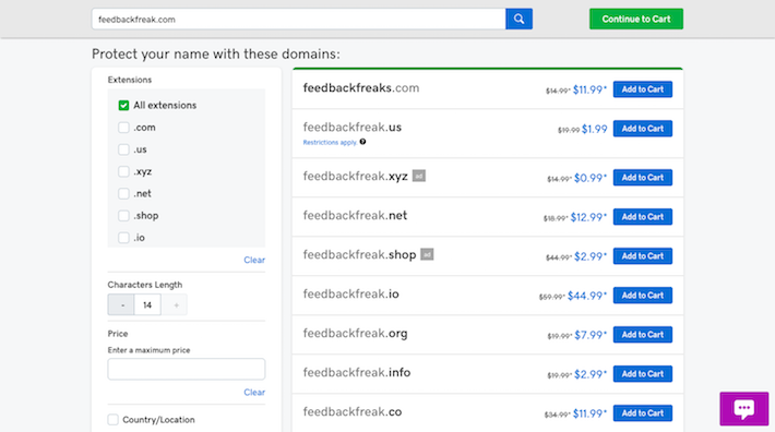 GoDaddy Domains