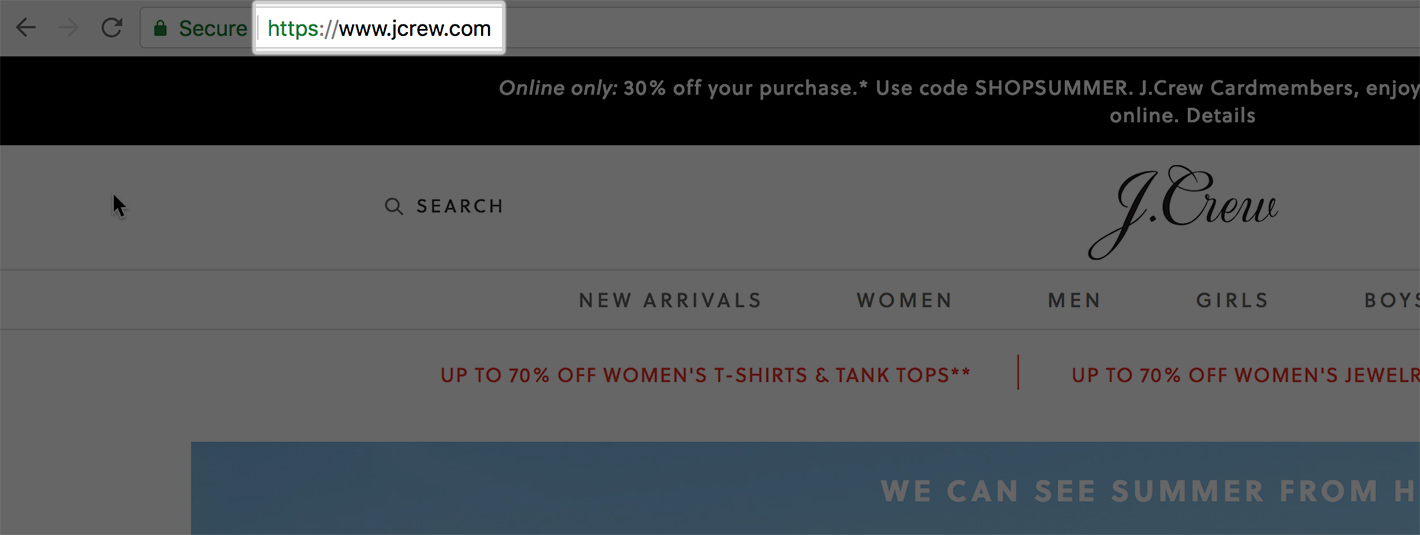 JCrew HTTPS