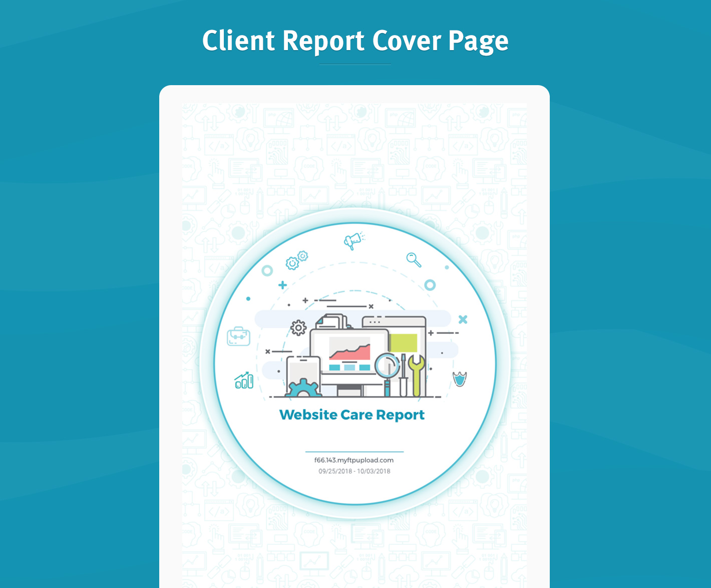 Client Report Cover Page