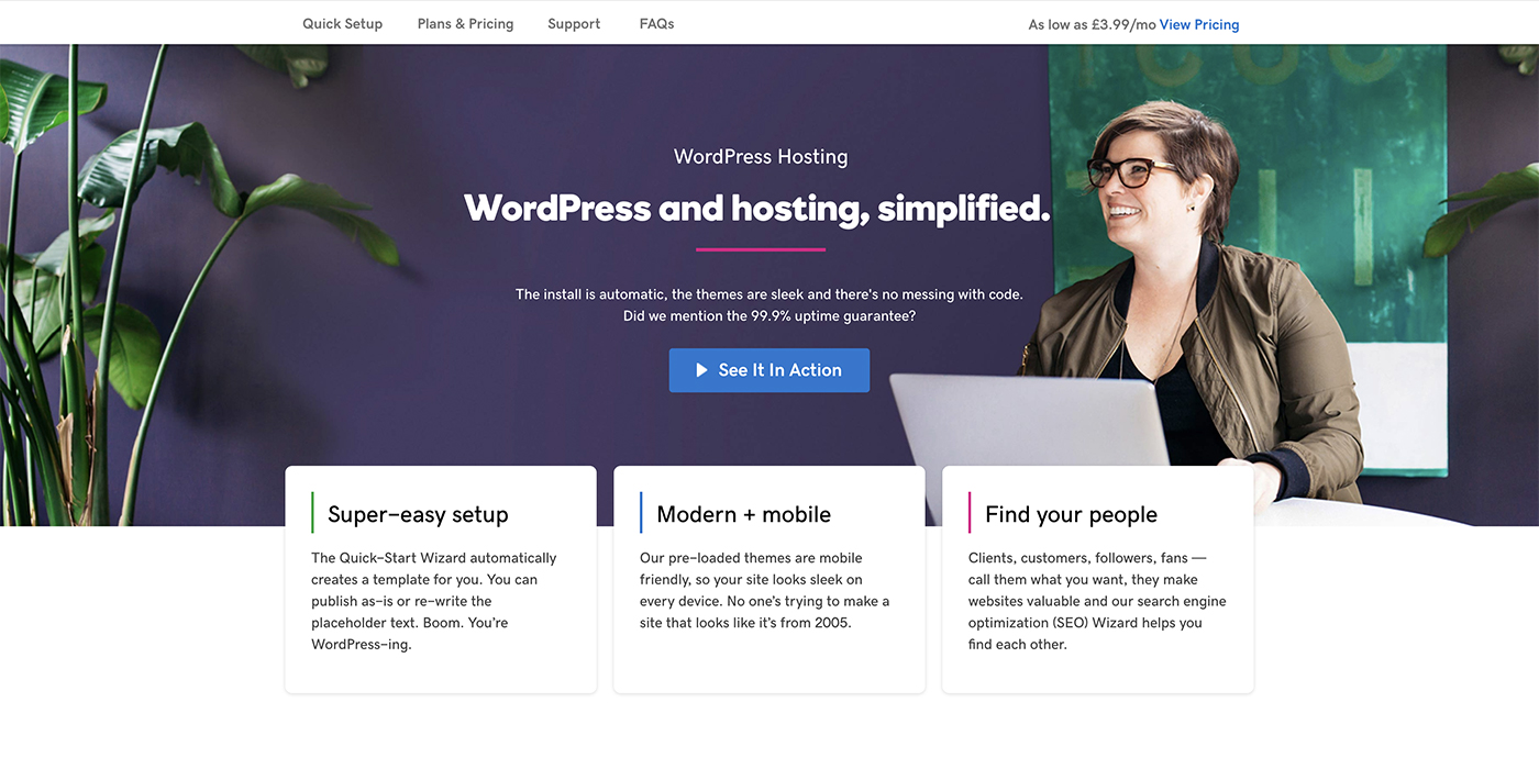 WordPress hosting - GoDaddy