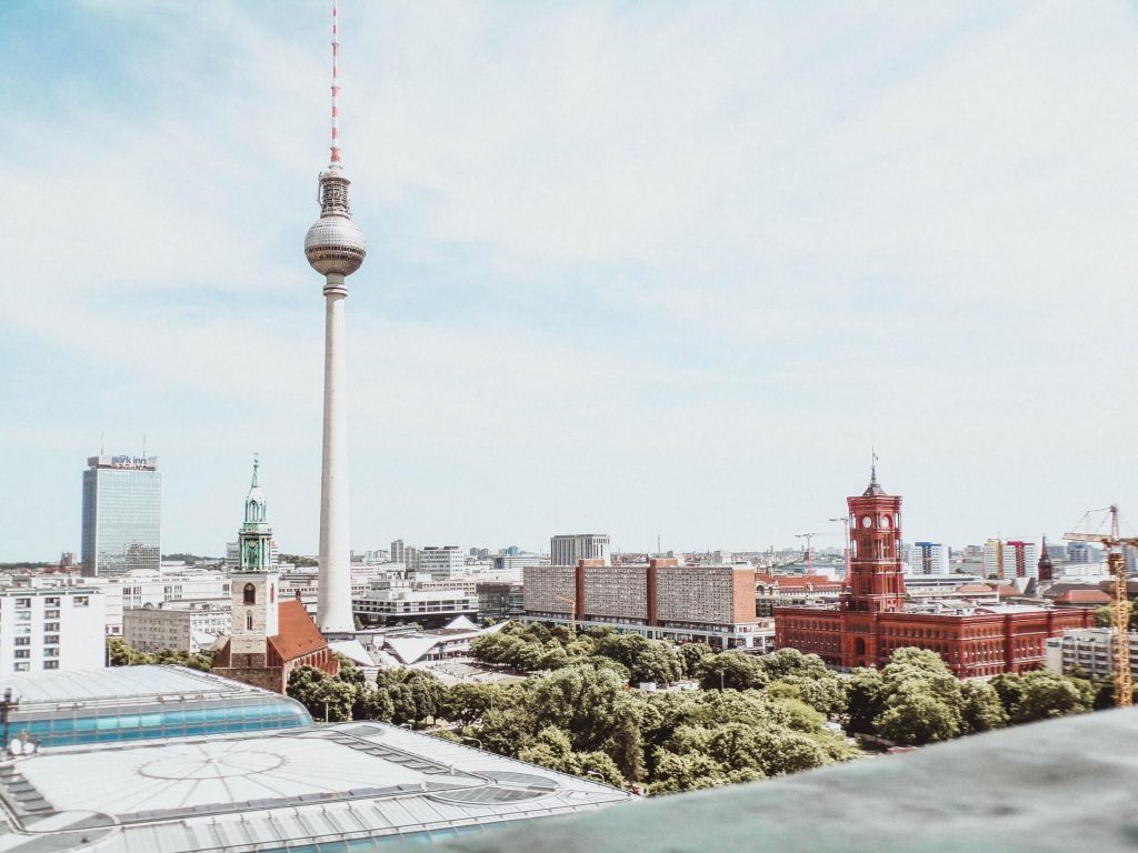 The Berlin skyline.