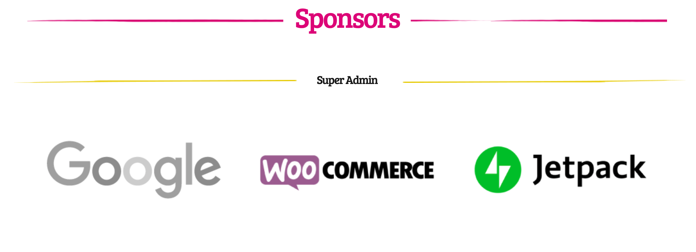 The Sponsors page for WordCamp Europe 2019.