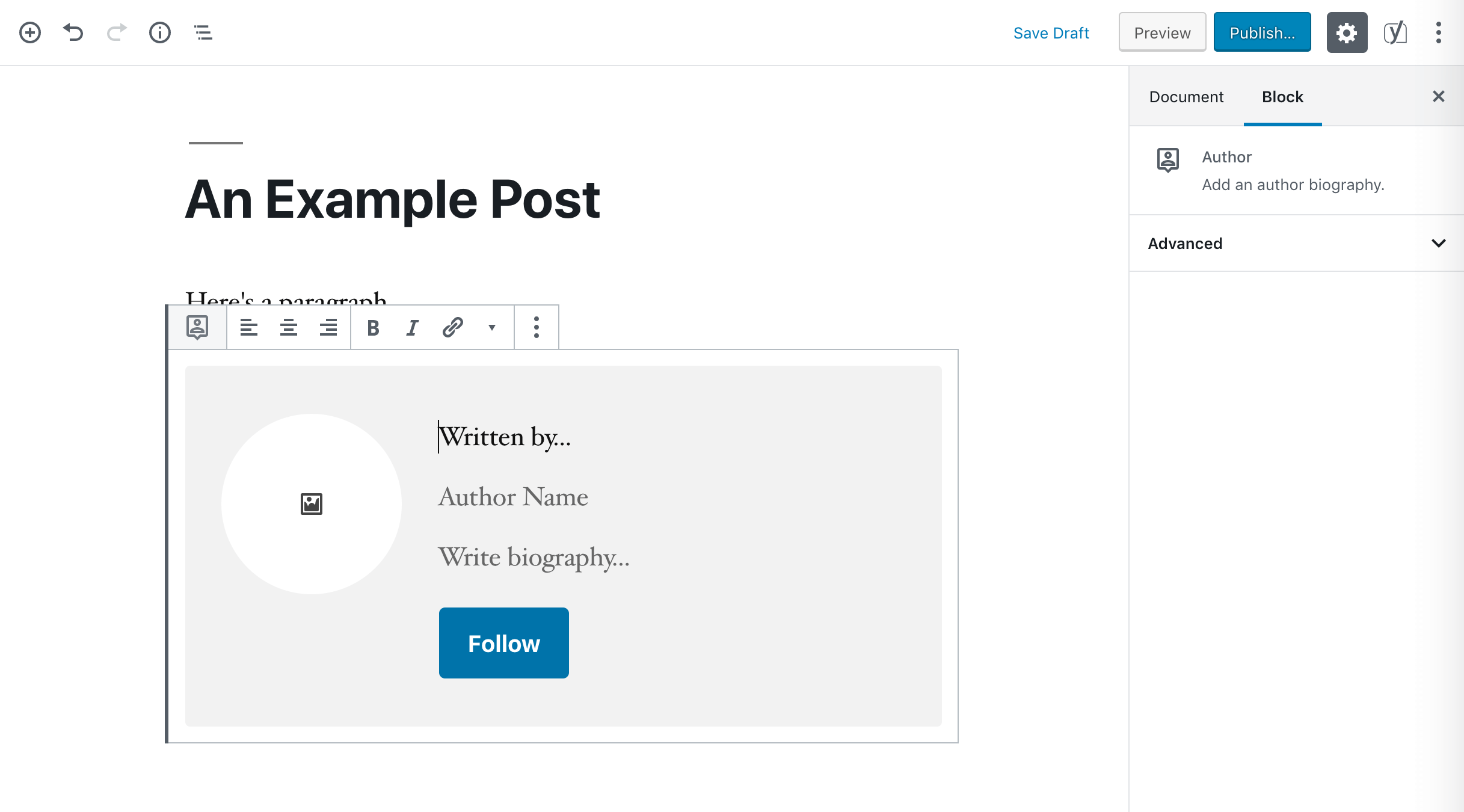 Post Author Block – Documentation –