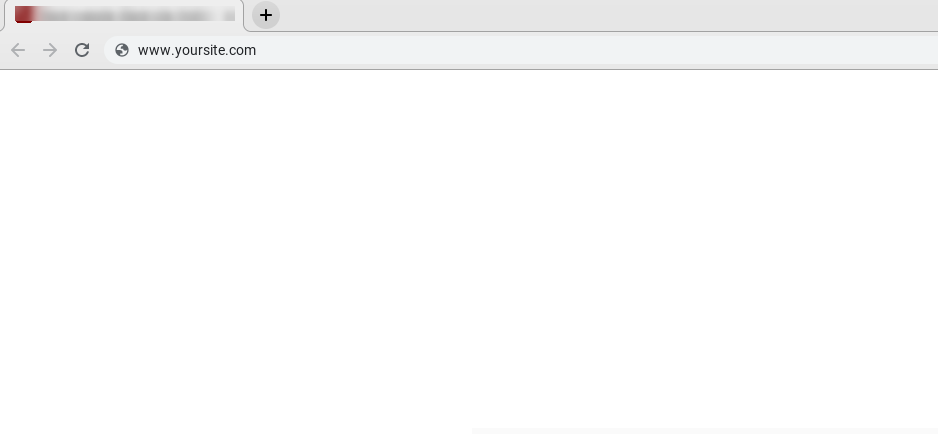 White Screen of Death in a browser.