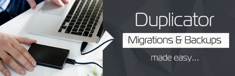 The Duplicator plugin for WordPress.