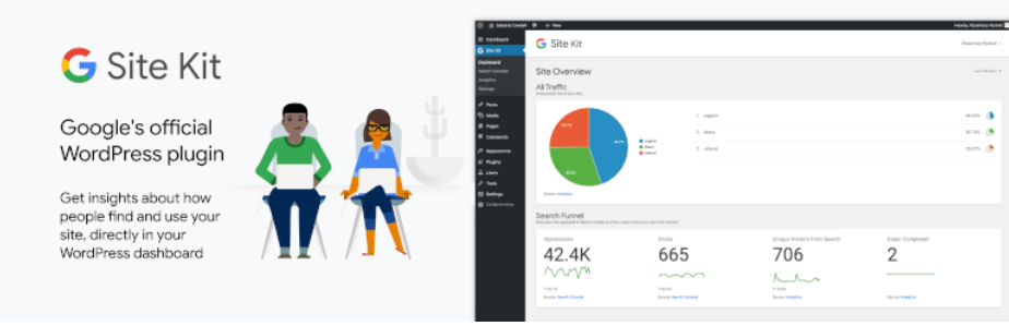 The Google Site Kit WordPress plugin.