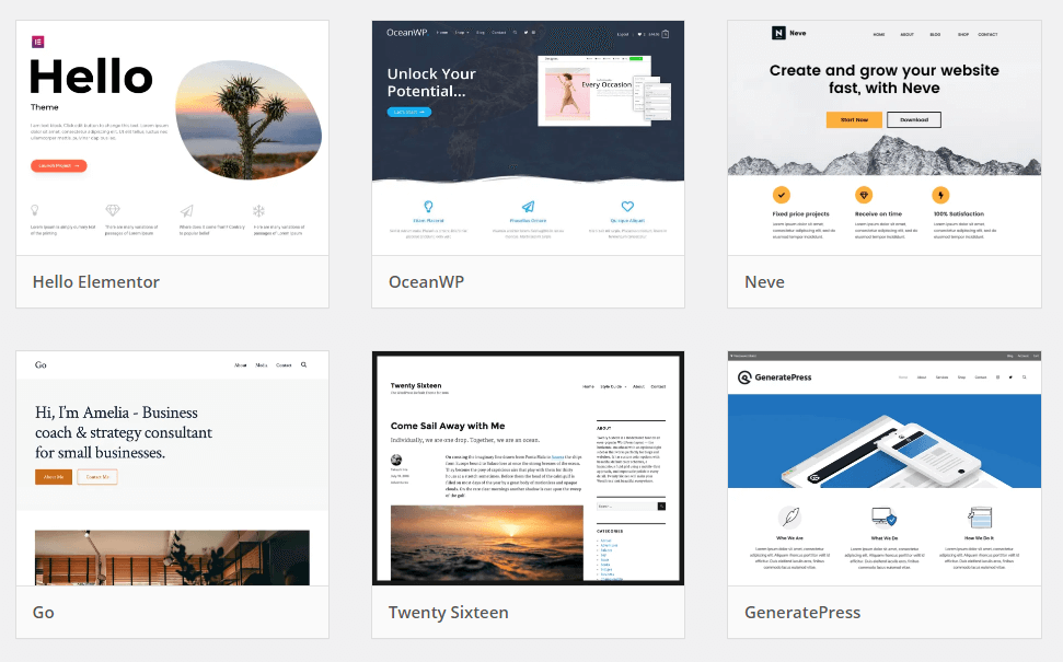 The WordPress Theme Directory.