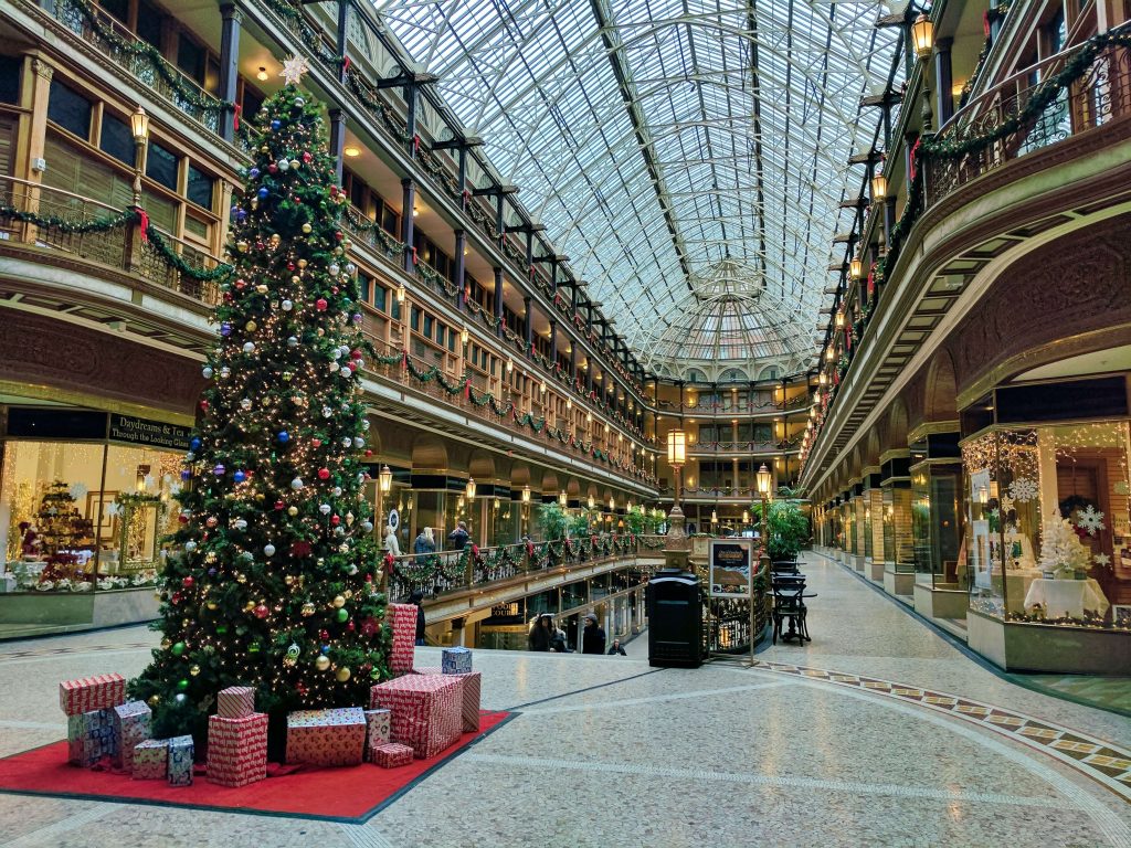 Christmas tree in a mall.