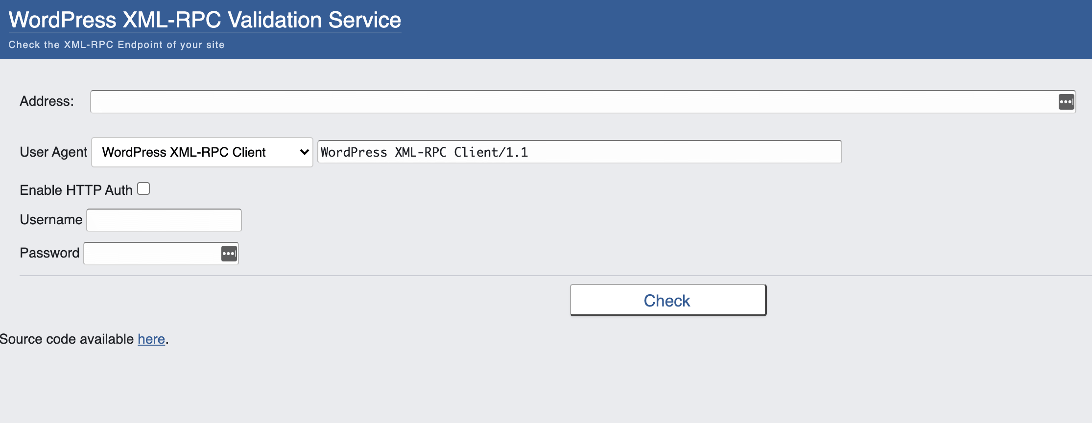 The XML-RPC Validation tool.