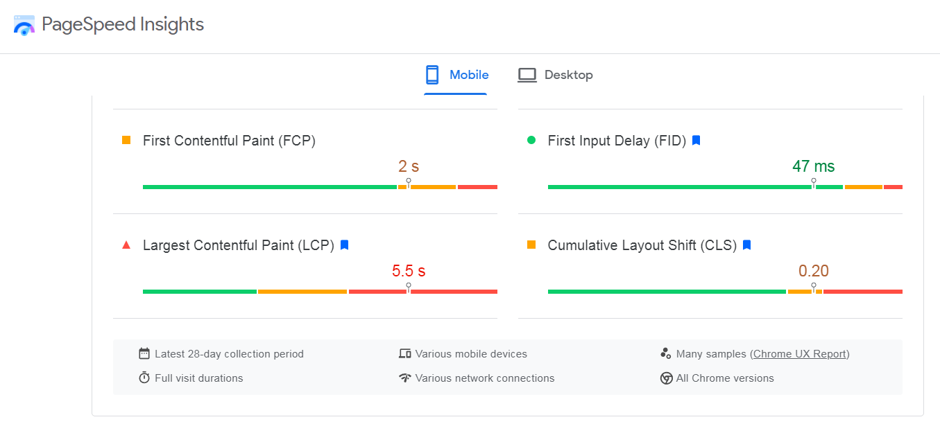 An example of a performance test.