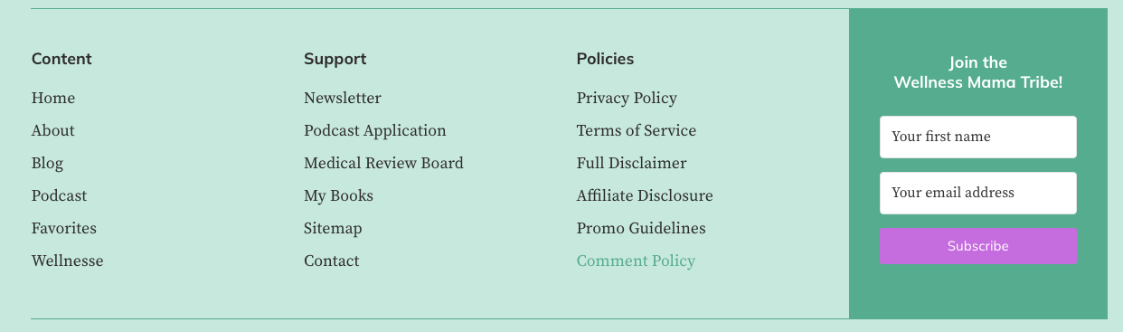 Comment policy footer