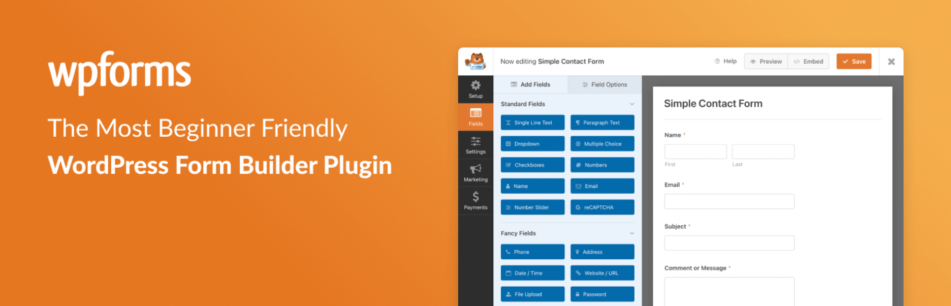 WPForms form plugins