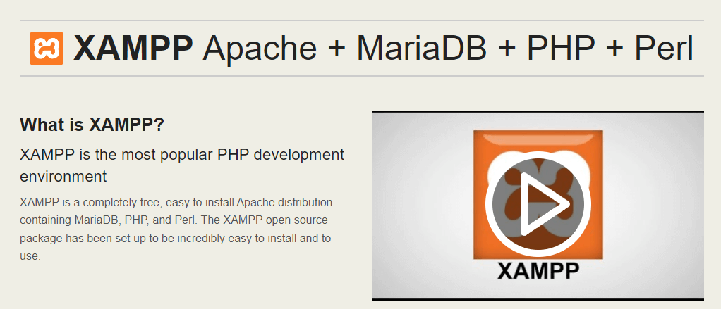 The XAMPP local development tool.